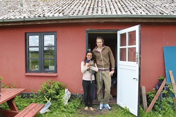 Susana and Anselm and their cat