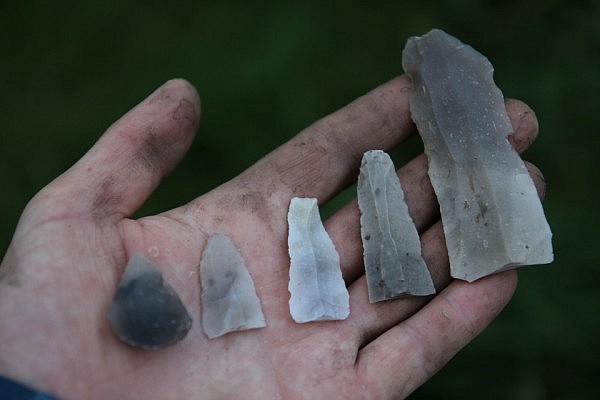Stone Age projectile points