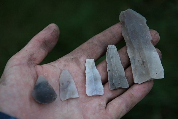 Stone Age projectile points