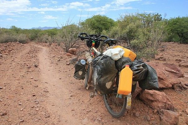 Cycling along the Kunene River