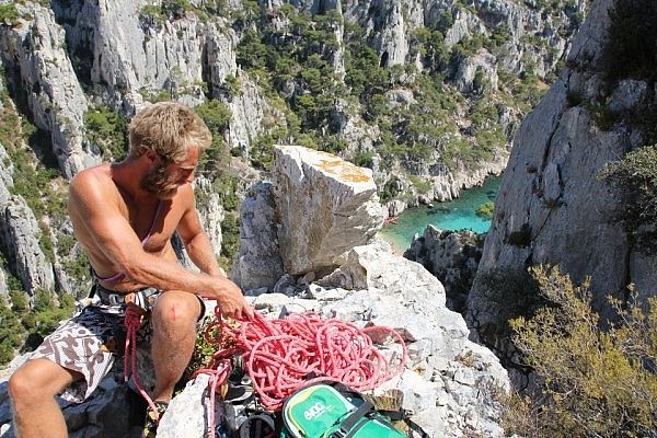 Finished a multi-pitch in Calanques