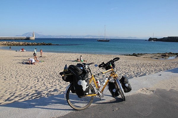 Tarifa, Spain's southernmost point with Africa in the background
