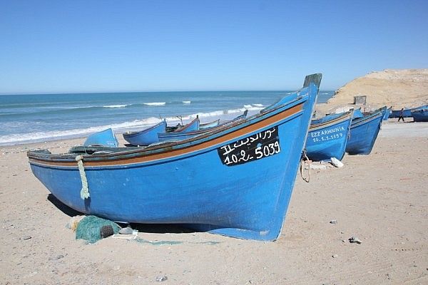 Western Saharan fishing boats