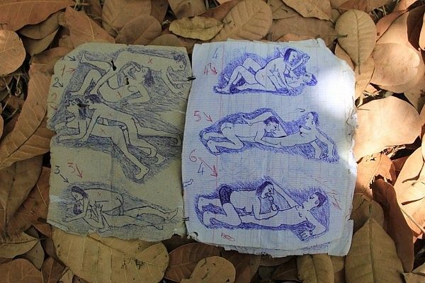 Erotic drawings from Guinea-Bissau