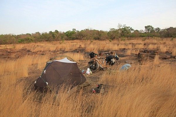 Campsite in southern Guinea-Bissau