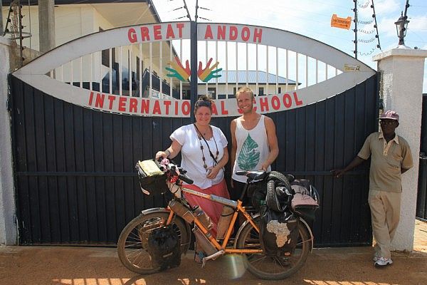 Emelie and me at Great Andoh International School